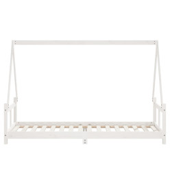 Cadre de lit pour enfants blanc 80x200 cm bois de pin massif