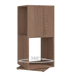 Armoire rotative Chêne Sonoma 34,5x34,5x75,5 cm Aggloméré