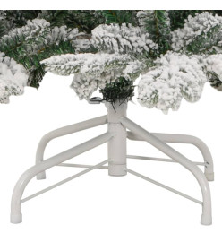 Sapin de Noël artificiel à charnières avec neige floquée 180 cm