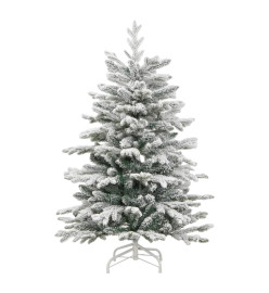 Sapin de Noël artificiel à charnières avec neige floquée 120 cm