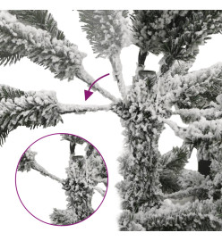 Sapin de Noël artificiel à charnières avec neige floquée 120 cm