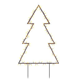 Décoration lumineuse arbre de Noël avec piquets 115 LED 90 cm