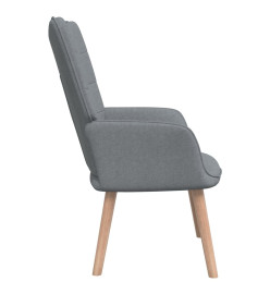 Chaise de relaxation Gris clair Tissu