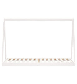 Cadre de lit pour enfants blanc 80x200 cm bois de pin massif