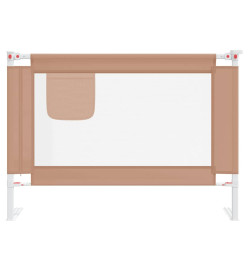 Barrière de sécurité de lit enfant Taupe 90x25 cm Tissu