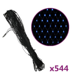 Filet lumineux bleu de Noël 4x4 m 544 LED Intérieur/extérieur