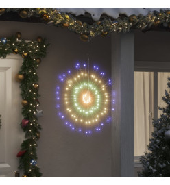 Étoile rayonnante de Noël 140 LED multicolore 17 cm