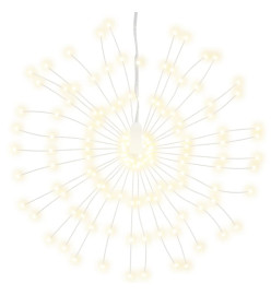 Étoile rayonnante de Noël 140 LED blanc chaud 17 cm