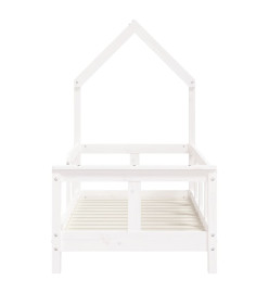 Cadre de lit pour enfant blanc 70x140 cm bois de pin massif