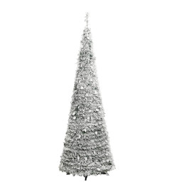 Sapin de Noël artificiel escamotable avec neige floquée 150 LED