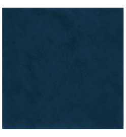 Panneaux muraux 12 pcs Bleu 30x30 cm Velours 1,08 m²