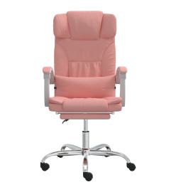 Fauteuil inclinable de bureau Rose Similicuir