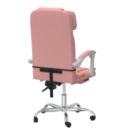 Fauteuil inclinable de bureau Rose Similicuir