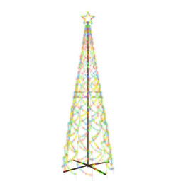 Arbre de Noël cône 500 LED Colorées 100x300 cm