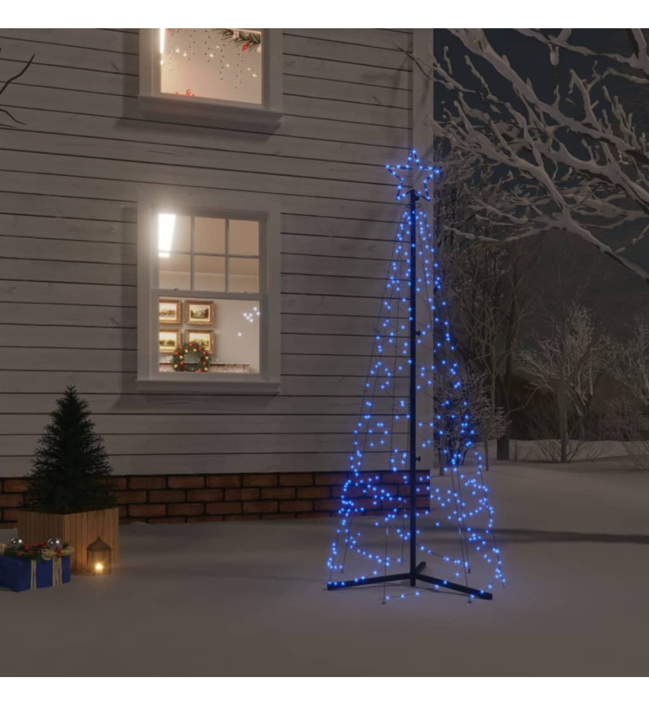 Arbre de Noël cône 200 LED Bleues 70x180 cm