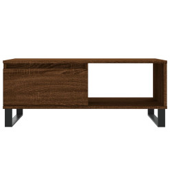 Table basse Chêne marron 90x50x36,5 cm Bois d'ingénierie