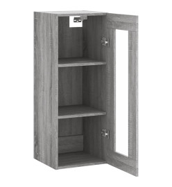 Armoire murale sonoma gris 34,5x34x90 cm