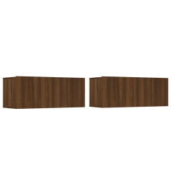 Ensemble de meubles TV 6 pcs Chêne marron Bois d'ingénierie