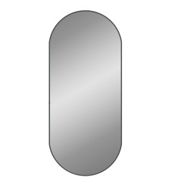 Miroir mural Noir 100x45 cm Ovale