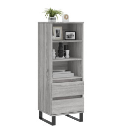 Buffet haut Sonoma gris 40x36x110 cm Bois d'ingénierie