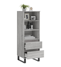 Buffet haut Sonoma gris 40x36x110 cm Bois d'ingénierie