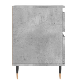 Table de chevet gris béton 40x35x50 cm bois d’ingénierie