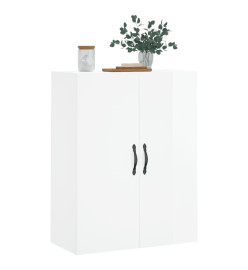 Armoire murale blanc brillant 69,5x34x90 cm bois d'ingénierie