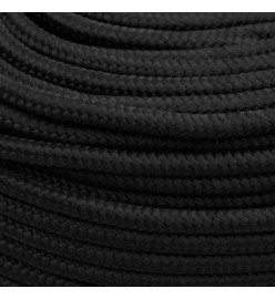 Corde de bateau Noir complet 6 mm 100 m Polypropylène