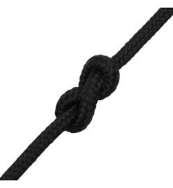 Corde de bateau Noir complet 6 mm 100 m Polypropylène