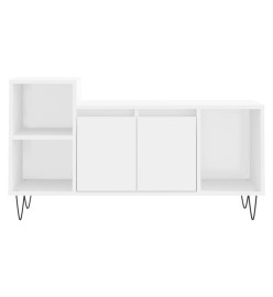 Meuble TV Blanc 100x35x55 cm Bois d'ingénierie