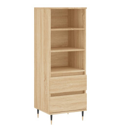 Buffet haut Chêne sonoma 40x36x110 cm Bois d'ingénierie