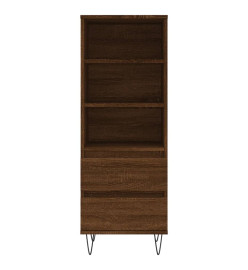 Buffet haut Chêne marron 40x36x110 cm Bois d'ingénierie