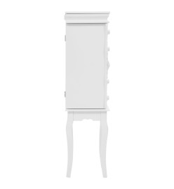 Armoire à bijoux sur pieds Blanc