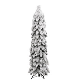 Sapin de Noël artificiel avec 60 LED et neige floquée 120 cm