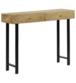 Table console Bois de manguier massif 102 x 30 x 79 cm