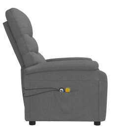 Fauteuil électrique de massage Gris foncé Tissu