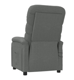 Fauteuil électrique de massage Gris foncé Tissu