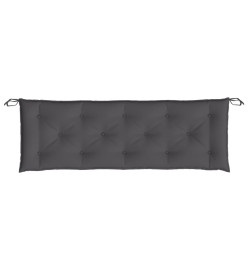 Coussins de banc de jardin 2 pcs anthracite tissu Oxford