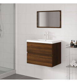 Meubles de salle de bain Chêne marron Bois d'ingénierie