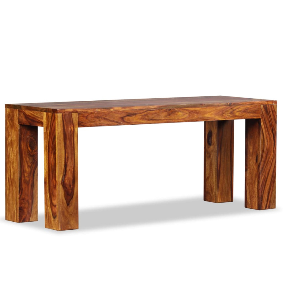 Banc Bois de Sesham massif 110 x 35 x 45 cm