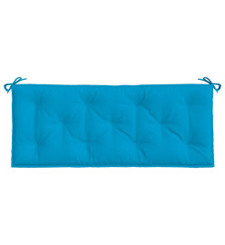 Coussin de banc de jardin bleu clair 120x50x7 cm tissu oxford