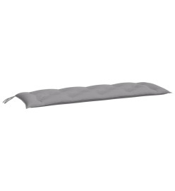 Coussin de banc de jardin gris 150x50x7 cm tissu oxford