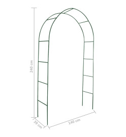 Arche de jardin 2 pcs pour plantes grimpantes