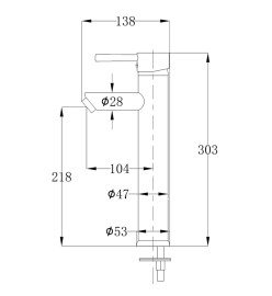 Mitigeur de salle de bain Laiton