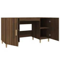 Bureau Chêne marron 140x50x75 cm Bois d'ingénierie