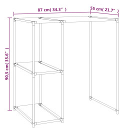 Support de rangement sur la machine à laver Crème 87x55x90,5 cm