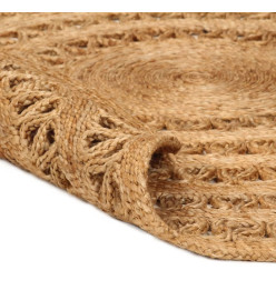 Tapis Jute tressé à la main 90 cm Rond