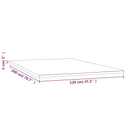 Sur-matelas 120x200x5 cm