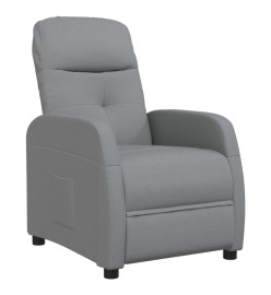 Fauteuil inclinable Gris clair Tissu