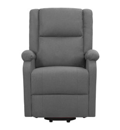 Fauteuil de massage inclinable Gris foncé Tissu